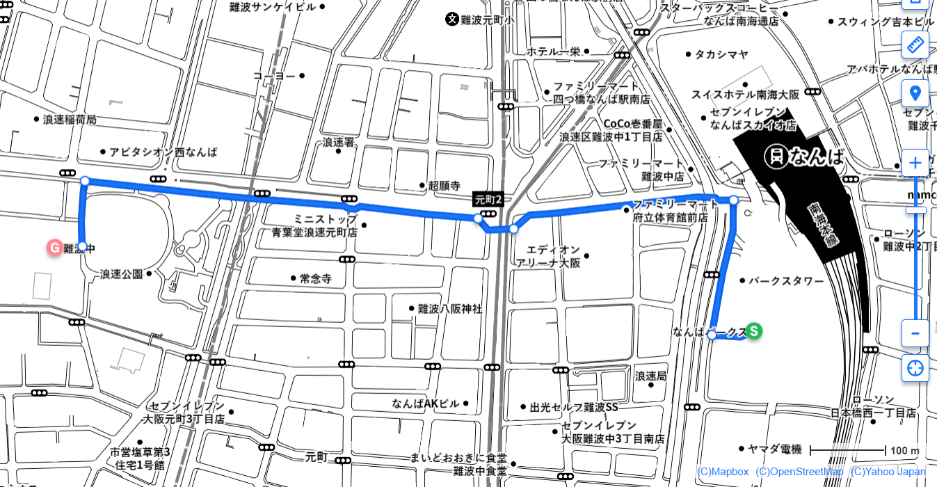 通学路の地図、簡単な書き方